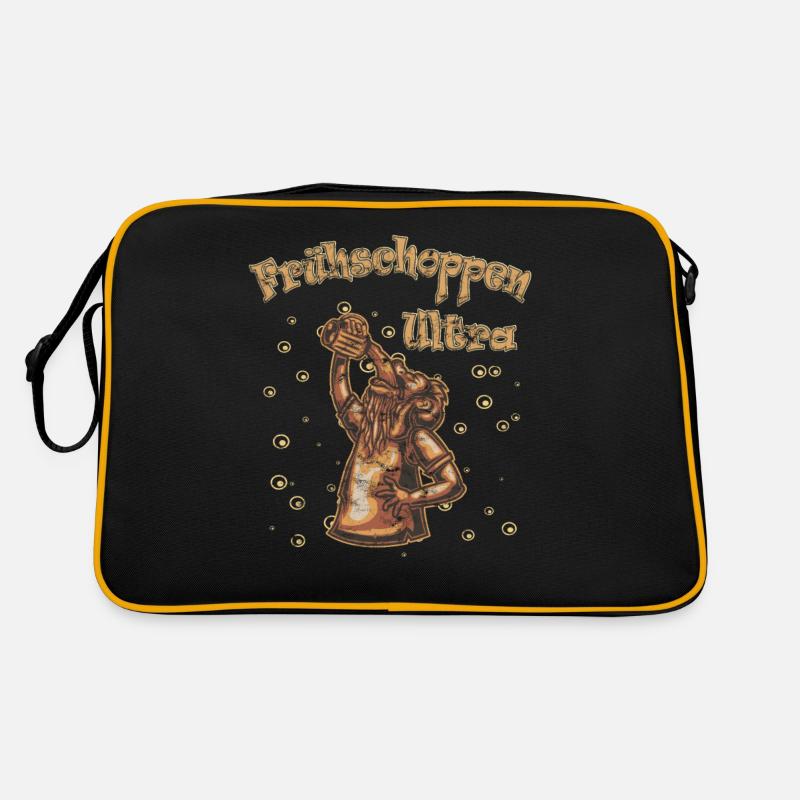 Frühschoppen Ultra Man with Beer brown Retro Tasche
