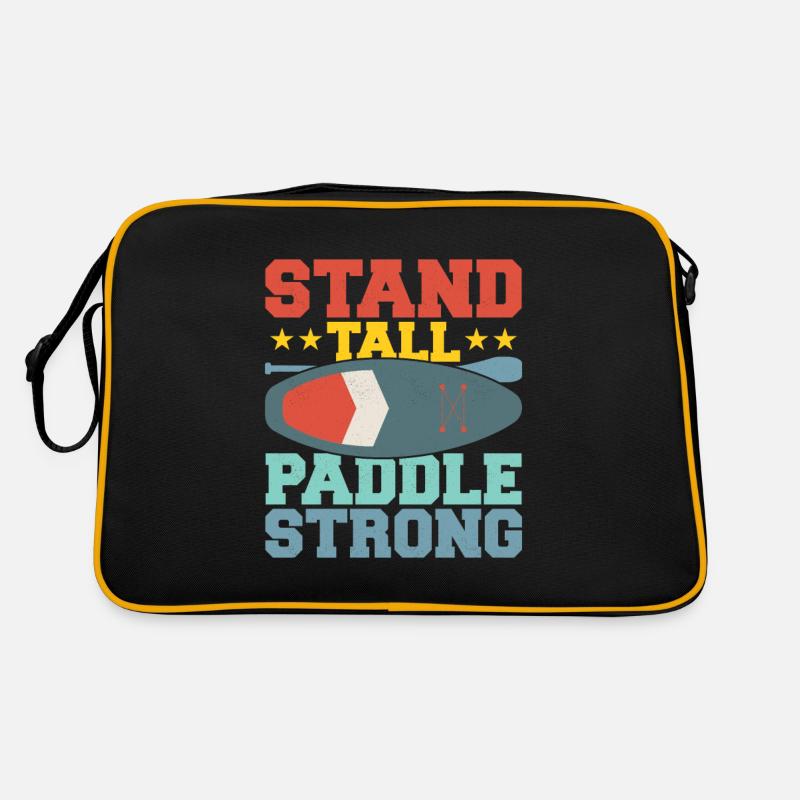 Stand Tall, Paddle Strong. Stand Up Paddle Board Retro Tasche