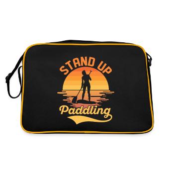 Stand Up Paddling Stand Up Paddling Board - Retro Bag - black/gold - Back
