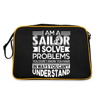 Sailor Sailor Solve Problems - Retro Bag - black/gold - Back