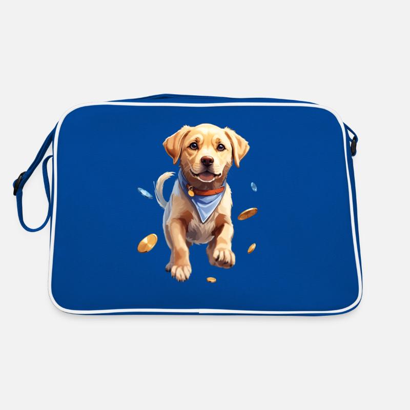 Chiot Golden Retriever mignon Sac Retro