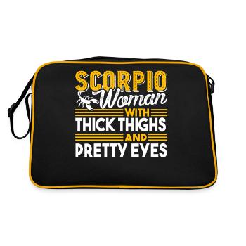 Scorpio Woman With Thick Thighs - Retro Bag - black/gold - Back