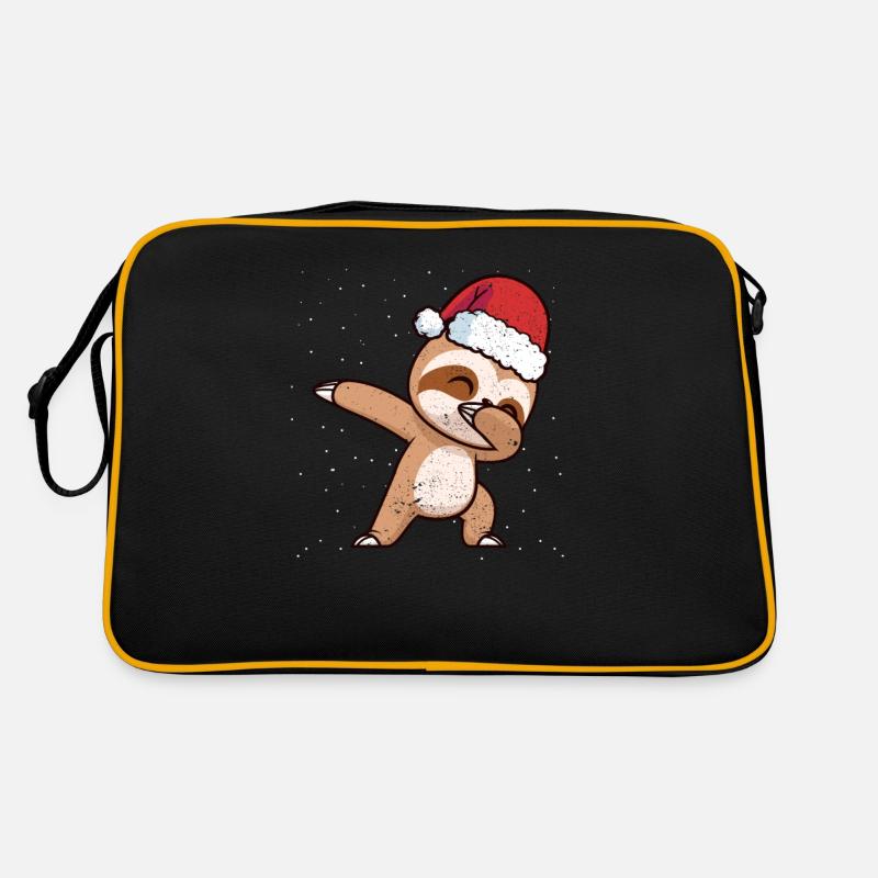 Dabbing Santa Claus Sloth Merry Sloth Retro Bag