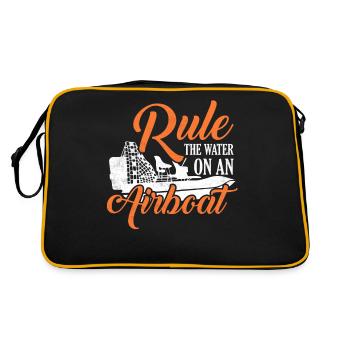 Régnez l’eau sur une hélice d’hydroplane d’hydroglisseur - Sac Retro - noir/or - Dos