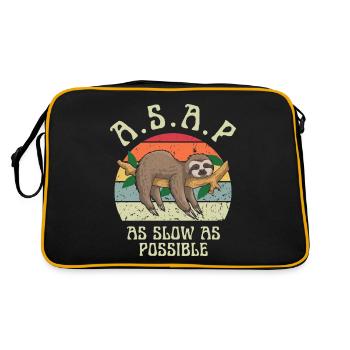 Aussi lent que possible - Sac Retro - noir/or - Dos