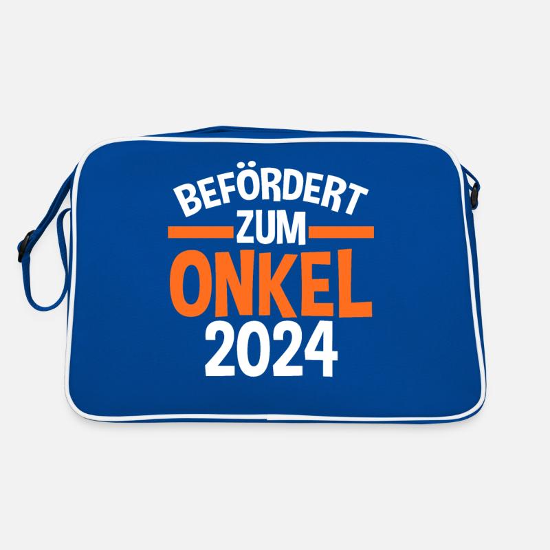 Werdender Onkel 2030 Retro Tasche