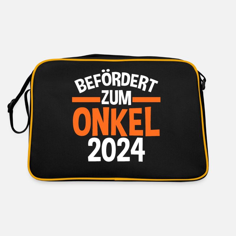 Werdender Onkel 2030 Retro Tasche