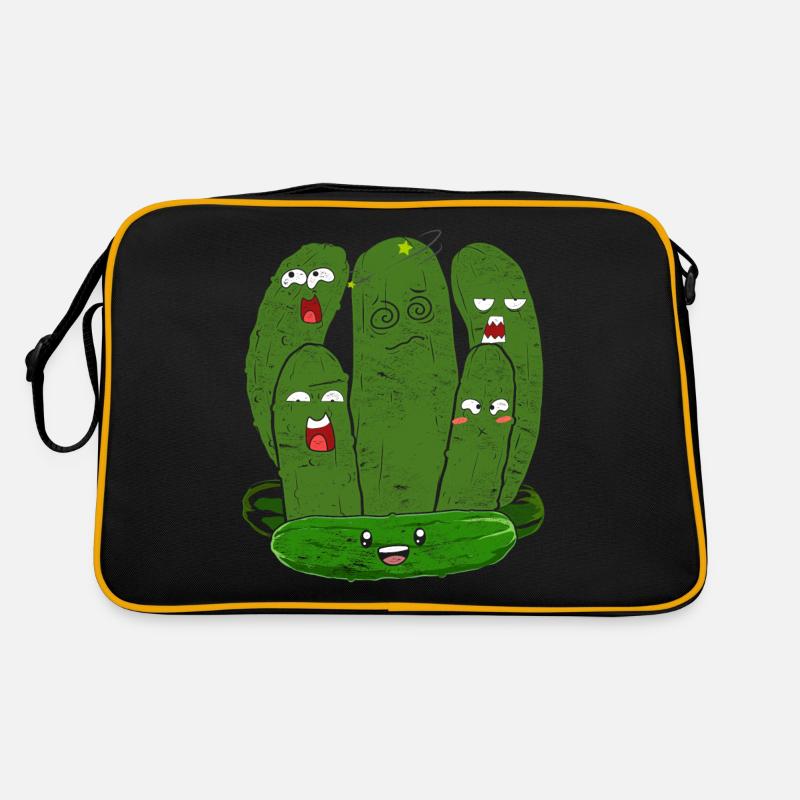 Cornichon aux légumes Cornichon Drôle de cadeau Concombre Sac Retro
