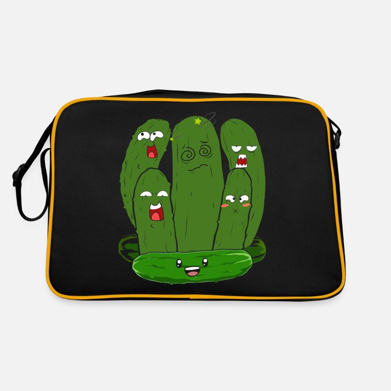Pickle Vegetable Gherkin Funny Gift Cucumber Retro Bag