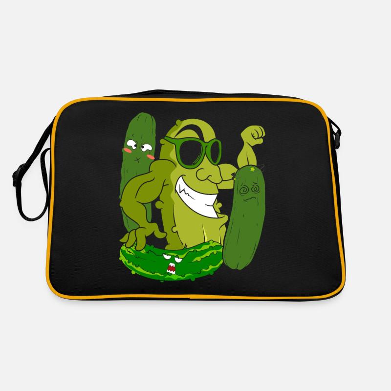 Sour Cucumber Funny Cadeau Lunettes de soleil Concombre Sac Retro