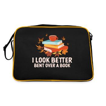 J’aime mes livres épicés et mon café - Sac Retro - noir/or - Dos