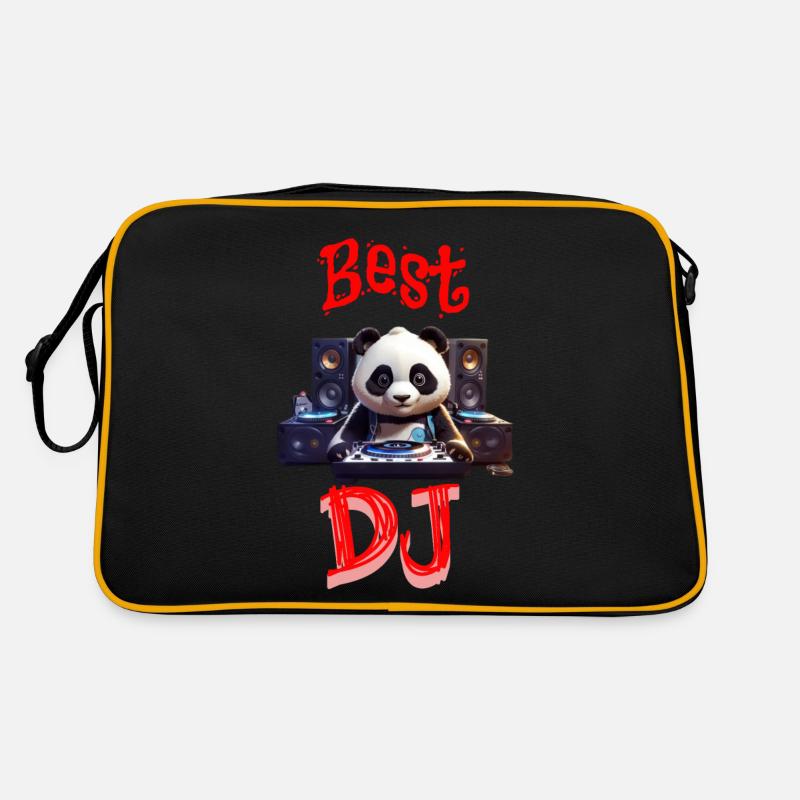Panda bester DJ Retro Tasche