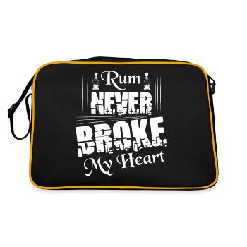 Rum Never Broke My Heart Alcohol Drinking - Retro Bag - black/gold - Back