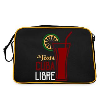 Team Cuba Libre Drinking Rum Alcohol - Retro Bag - black/gold - Back