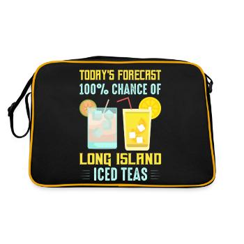 Today's Forecast 100% Chance Of Long Island Iced T - Retro Bag - black/gold - Back
