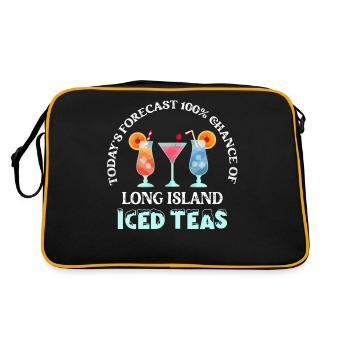Today's Forecast 100% Chance Of Long Island Iced T - Retro Bag - black/gold - Back
