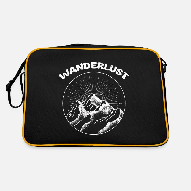 Wanderlust Wanderliebhaber Wandern Retro Tasche