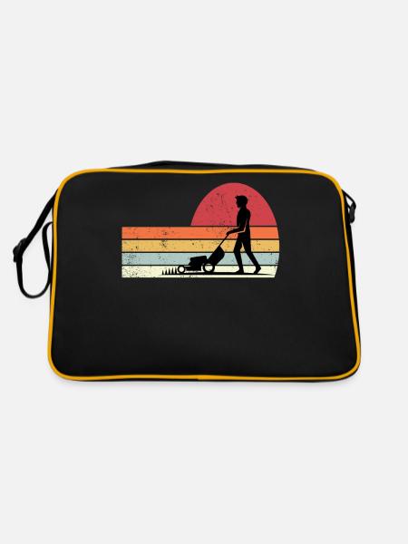 Lawn mower - Retro Bag - black/gold - Back