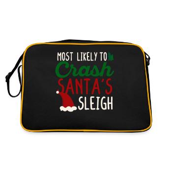 The most likely crash of the sled - Retro Bag - black/gold - Back