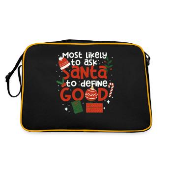 Most likely request to Santa Claus - Retro Bag - black/gold - Back