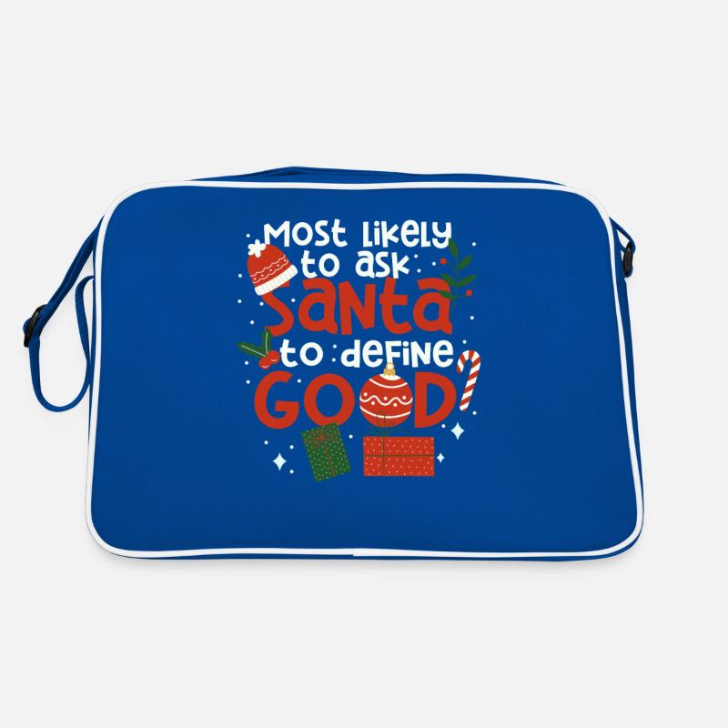 Wahrscheinlichste Bitte an den Weihnachtsmann Retro Tasche