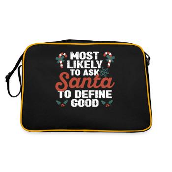Most likely request to Santa Claus - Retro Bag - black/gold - Back