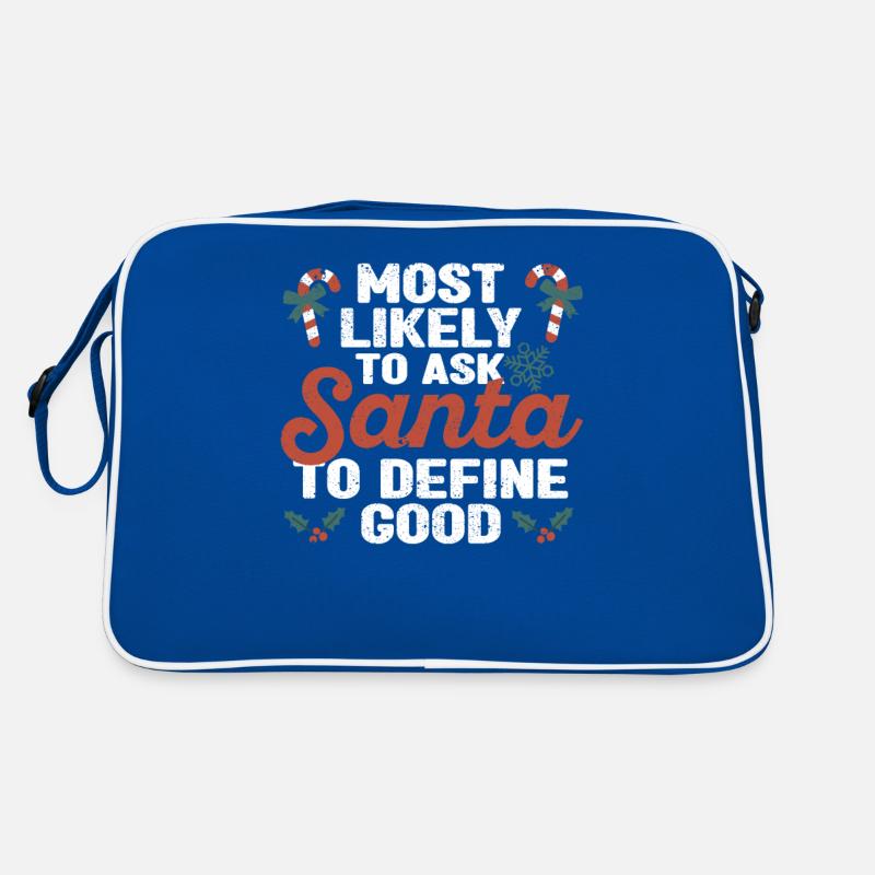 Wahrscheinlichste Bitte an den Weihnachtsmann Retro Tasche