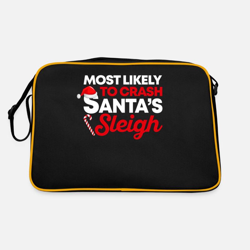 Der wahrscheinlichste Absturz des Schlittens Retro Tasche