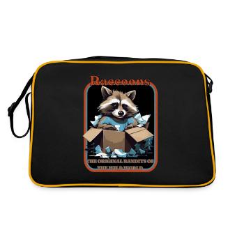 Les ratons laveurs les bandits originaux du monde sauvage - Sac Retro - noir/or - Dos