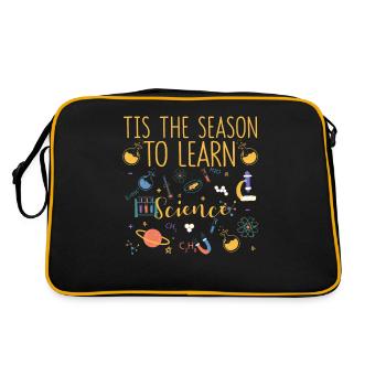 C’est la saison pour apprendre la science Noël - Sac Retro - noir/or - Dos