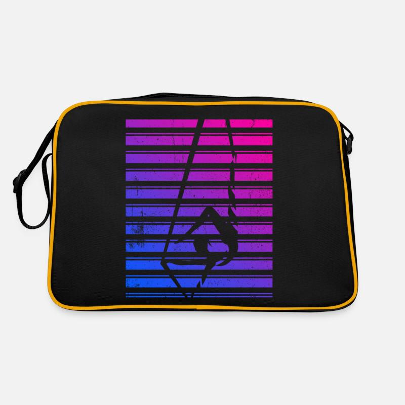 Aerial Silk Acrobat - Retro Tasche - Schwarz/Gold