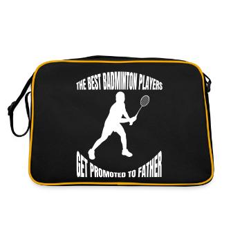 Badminton badminton fan badminton équipe de badminton - Sac Retro - noir/or - Dos