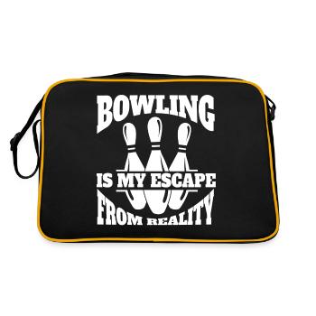 Bowling Bowling Club Bowling Bowler Bowling Club - Sac Retro - noir/or - Dos