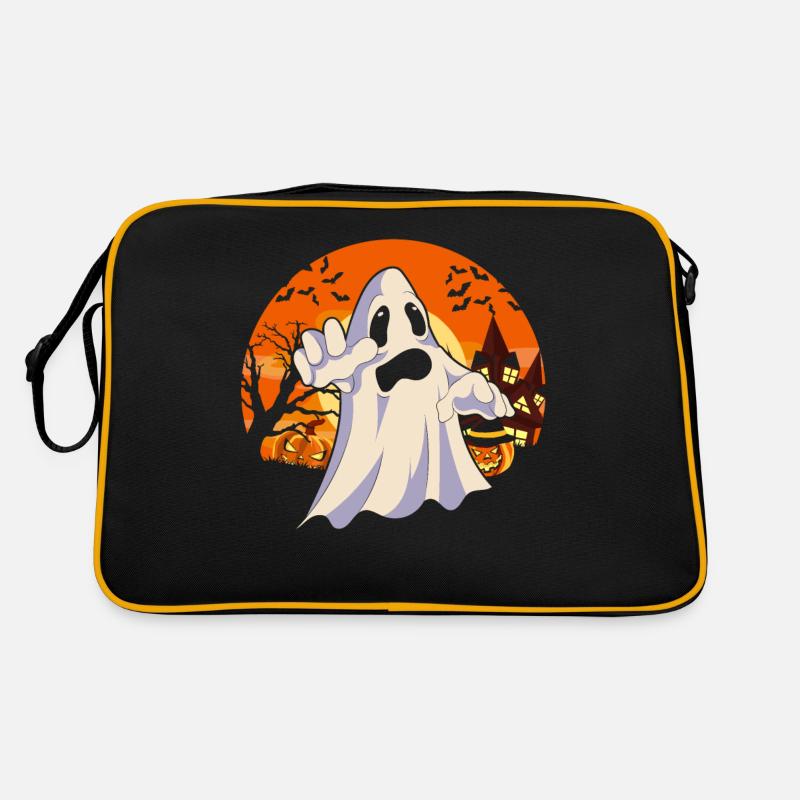 Bat Full Moon Ghost Gift Ghost Retro Bag
