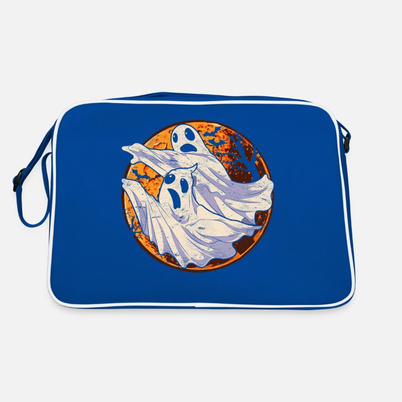 Ghost Full Moon Halloween Gift Ghost Retro Bag