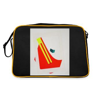 collage - artistic image - Retro Bag - black/gold - Back