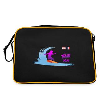 2024 Surf Tahiti femme - Sac Retro - noir/or - Dos