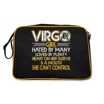 Virgo Virgo Girl Sign Of Zodiac - Retro Bag - black/gold - Back