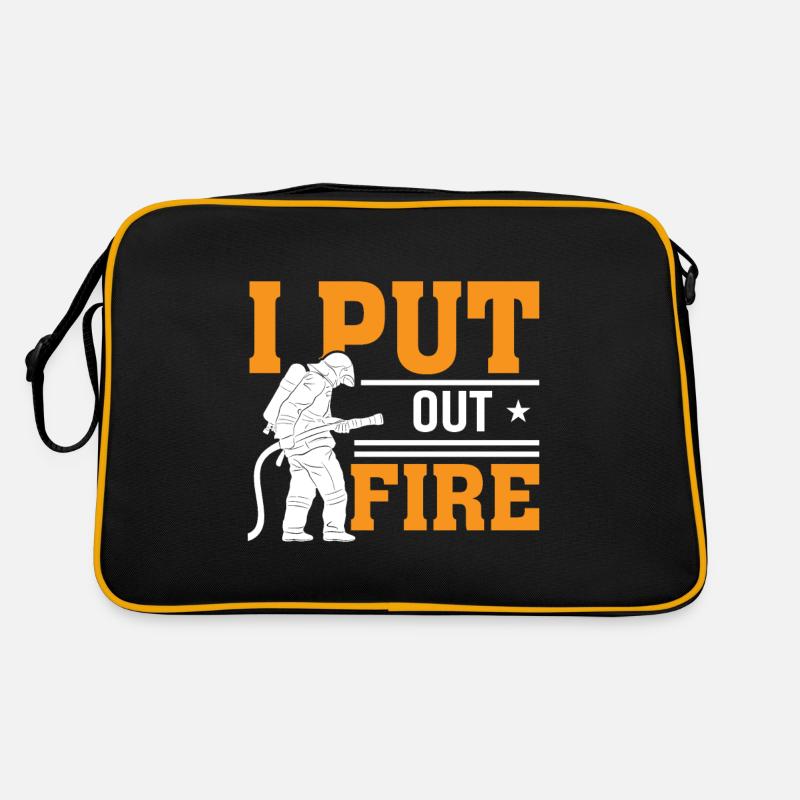 Ich Lösche Das Feuer Retro Tasche