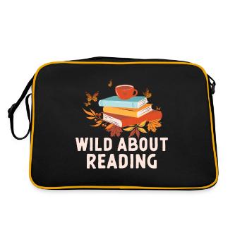 Amateurs de lecture, amateurs de livres, introvertis - Sac Retro - noir/or - Dos