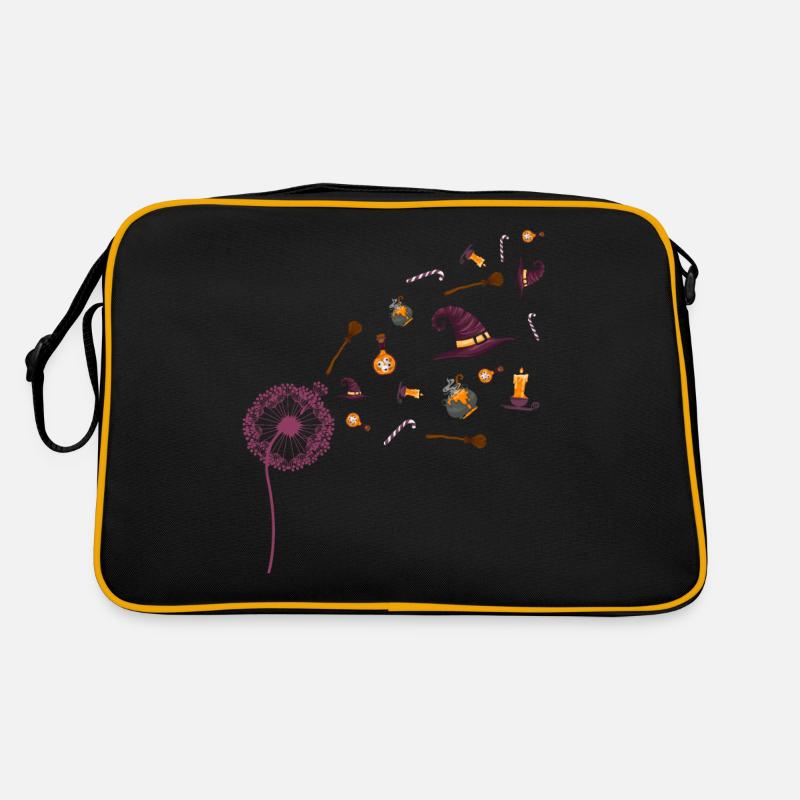 Witches Hat Gift Creepy Dandelion Halloween Retro Bag