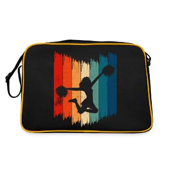 Cheerleader rétro Cheerleading vintage - Sac Retro - noir/or - Dos