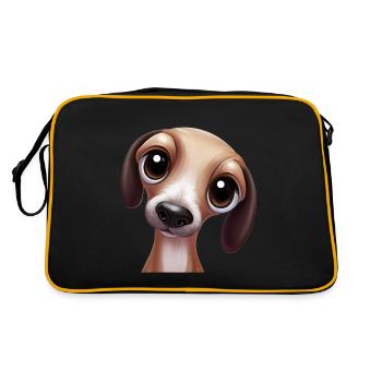 Greyhound Racing Artwork - Retro Bag - black/gold - Back