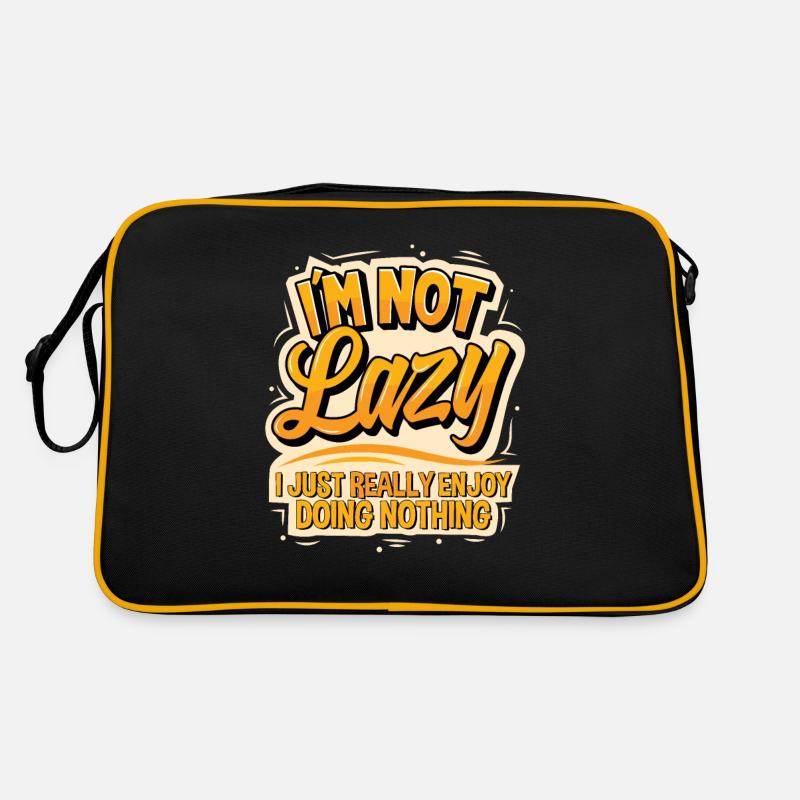 I'm not lazy I just really enjoy doing nothing Retro Bag