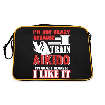 Aikido I Train Aikido - Retro Bag - black/gold - Back