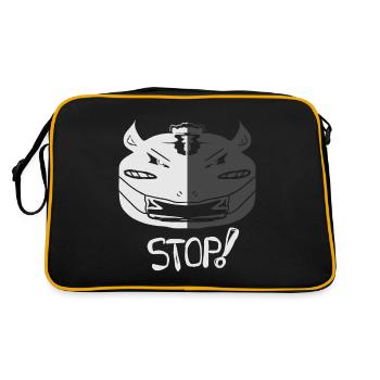 rhino stop and shut your mouth - Retro Bag - black/gold - Back
