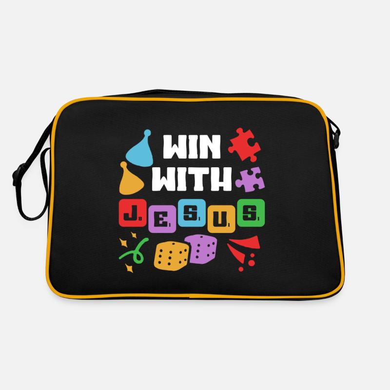 Mit Jesus Christus Gewinnen Ferienbibelschule Retro Tasche