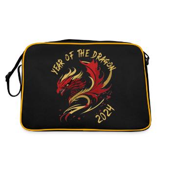 Lunar New Year of the Dragon 2024 - Retro Bag - black/gold - Back
