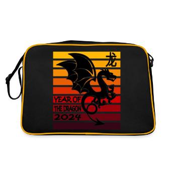 Lunar New Year of the Dragon 2024 - Retro Bag - black/gold - Back