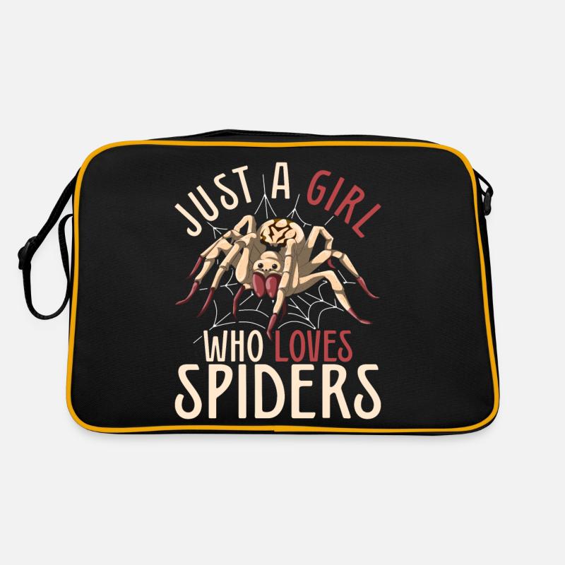 Arachnide Tierliebhaber Mädchen Geschenk Spinne Retro Tasche